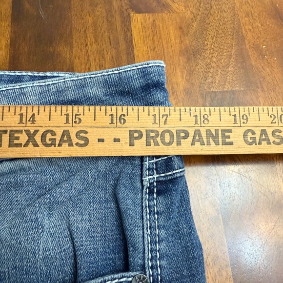 Axel Brand Mens Slim Boot Stretch Jeans Medium Wash Blue 32x30 (34x30) AXMB0109 - Picture 7 of 8